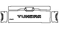 Toyota Tundra CrewMax 2023 - Trunk Lid+Taillight (with ''TUNDRA'' ''4×4'' emblem)