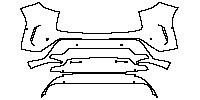 Toyota Yaris Cross Exterior 2021 - Rear Bumper (with 6 PDC)