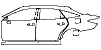 Toyota Avalon Exterior 2019 - (left)Door+Side Skirt+Rear Fender