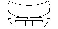 Toyota Avalon Exterior 2019 - Trunk Lid (without spoiler,without emblem)