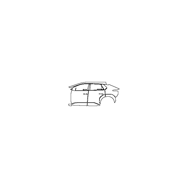 (left)Door+Side Skirt+Rear Fender