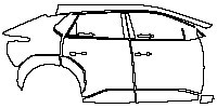 (right)Door+Side Skirt+Rear Fender