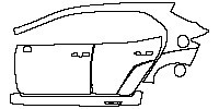 (left)Door+Side Skirt+Rear Fender