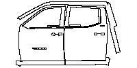 (left)Door+Side Skirt+Rear Fender