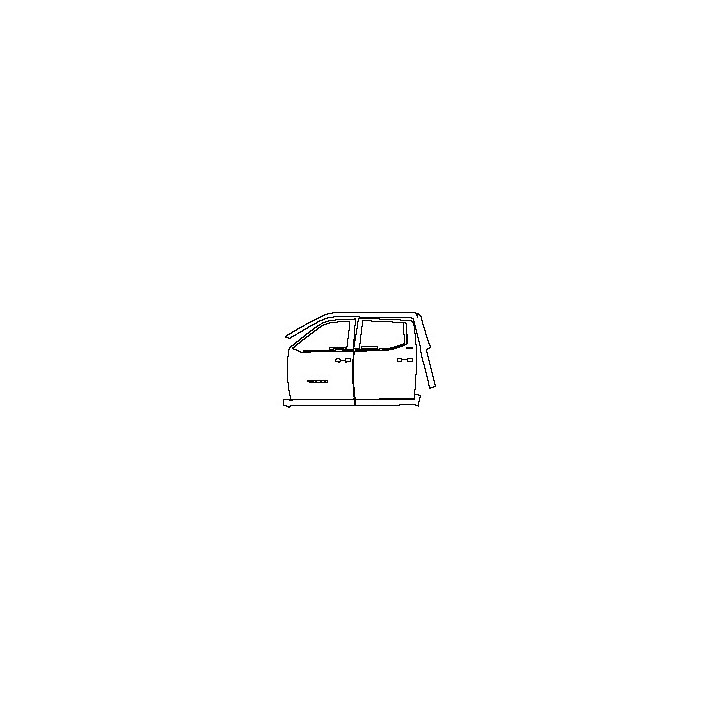 (left)Door+Side Skirt+Rear Fender