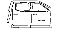 (right)Door+Side Skirt+Rear Fender
