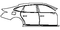 Hongqi H9 Exterior 2020 - (right) Door+Side Skirt+Rear Fender