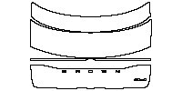 Toyota Crown Exterior 2023 - Trunk Lid (with ''CROWN'' ''HYBRID'' emblem)