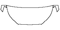 Toyota Corolla Cross (US) LE 2023 - Hood+Fender (One third of Hood+Fender)