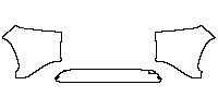 Toyota Corolla Cross (US) L 2023 - Rear Bumper (with Mudguards)