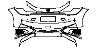 Toyota bZ3 Exterior 2023 - Bumper+Headlamp (with license plate, with 2 PDC, with 2 trailer hitch)