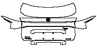 Toyota bZ3 Exterior 2023 - Trunk Lid (with ''一汽丰田'', ''bZ3 B.EV'' emblems)