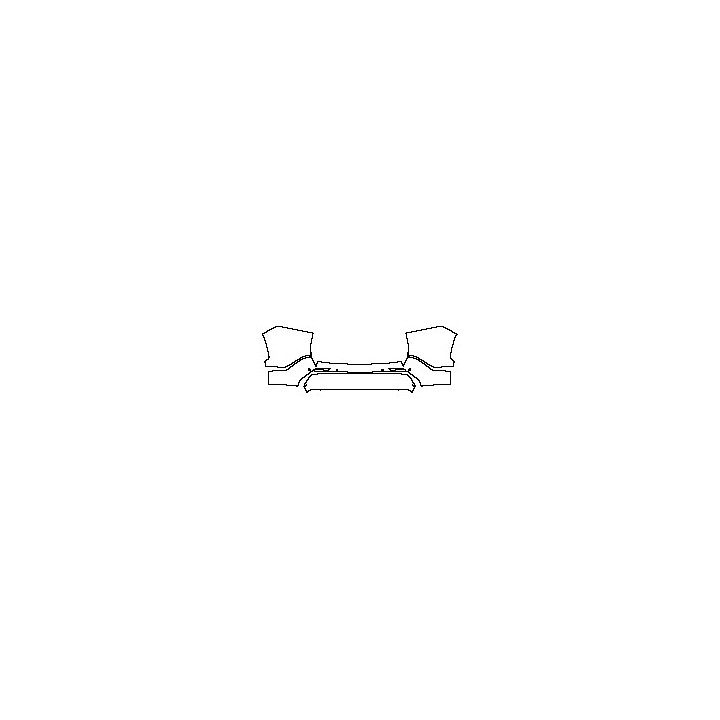 Toyota RAV4 Prime (US) XSE 2021 - Rear Bumper (with mudguards, with 4 PDC)