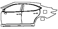 (left) Door+Side Skirt+Rear Fender