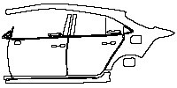 Toyota Corolla (CN) Exterior 2021 - (left) Door+Side Skirt+Rear Fender