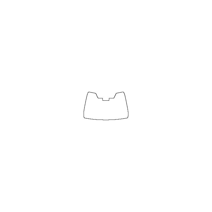 Toyota Corolla (CN) Window 2021 - Windshield (with mirror and dotted area cutout, Edge ends at the inner side of dotted area)