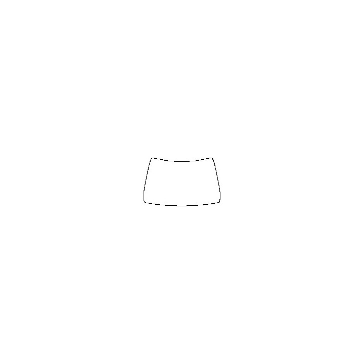 Toyota Corolla (CN) Window 2021 - Windshield (without mirror and dotted area cutout, Edge ends at the inner side of dotted area)