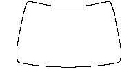 Toyota Corolla (CN) Window 2021 - Windshield (without mirror and dotted area cutout, Edge exceeds the innder side of black cermi