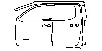 (left) Door+Side Skirt+Rear Fender