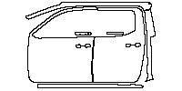 (left) Door+Side Skirt+Rear Fender