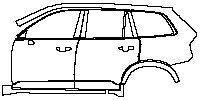 (left) Door+Rear Fender+Side Skirt