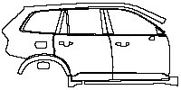 (right) Door+Rear Fender+Side Skirt