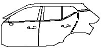 (left) Door+B Pillar+Rear Fender