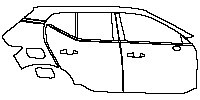 (right) Door+B Pillar+Rear Fender