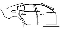 Volvo S60 Exterior 2020 - (right) Door+Side Skirt+Rear Fender