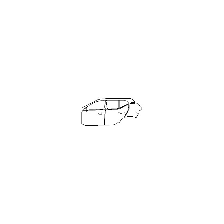 Volvo XC40 Recharge Exterior 2021 - (left)Door+Side Skirt+Rear Fender (without charging port on rear fender)