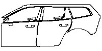 Volvo V60 Cross Country Exterior 2019 - (left) Door+Rear Fender