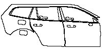 Volvo V60 Cross Country Exterior 2019 - (right) Door+Rear Fender