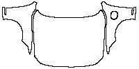 Volvo S90 Recharge Standard Wheelbase 2021 - Hood+Fender (with charging port on left fender)