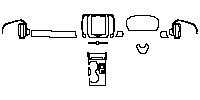 Volvo C40 Recharge Interior 2023 - Dashboard+Center Console (for right hand drive)