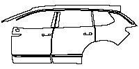 Volkswagen Talagon Exterior 2021 - (left) Door+Side Skirt+Rear Fender