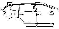 Volkswagen Talagon Exterior 2021 - (right) Door+Side Skirt+Rear Fender