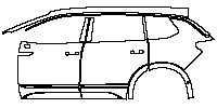 Volkswagen Talagon Exterior 2021 - (left)Door+Side Skirt+Rear Fender