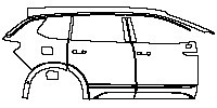 Volkswagen Talagon Exterior 2021 - (right)Door+Side Skirt+Rear Fender