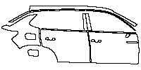 Volkswagen Tayron Exterior 2019 - (right) Door+Side Skirt+Rear Fender