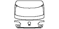 Volkswagen CC Shooting Brake 2021 - Trunk Lid (with ''一汽大众'' , ''CC'' , ''380TSI'' emblems)