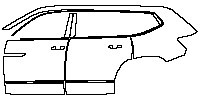 Volkswagen Teramont Exterior 2017 - (left) Door+Side Skirt+Rear Fender