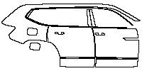 Volkswagen Teramont Exterior 2017 - (right) Door+Side Skirt+Rear Fender