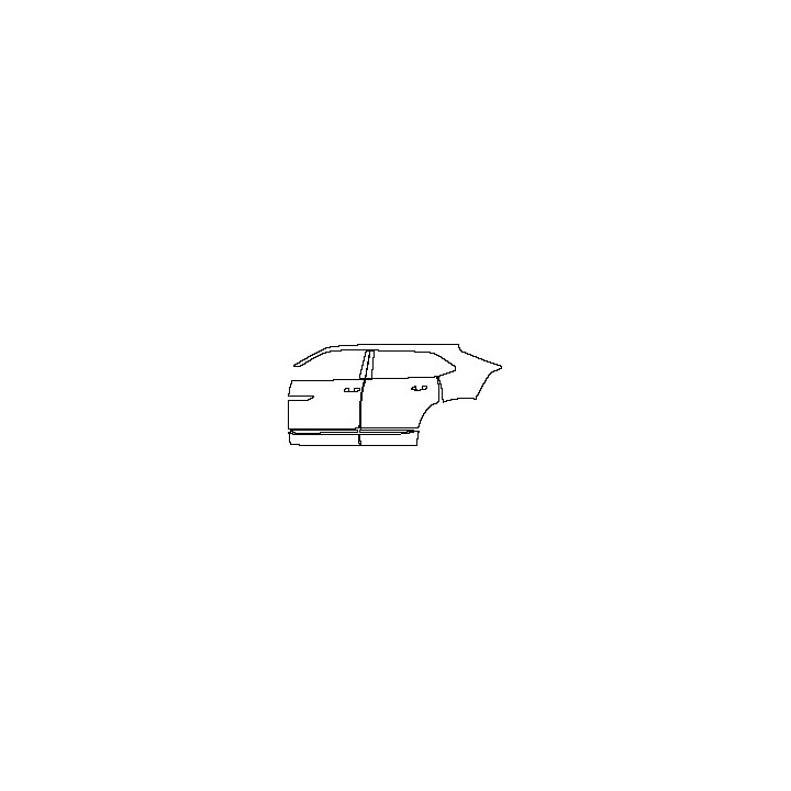 Volkswagen Teramont X Exterior 2021 - (left) Door+Side Skirt+Rear Fender
