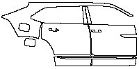 Volkswagen Teramont X Exterior 2021 - (right) Door+Side Skirt+Rear Fender