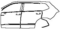 (left) Door+Side Skirt+Rear Fender