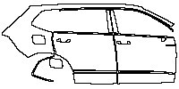 (right) Door+Side Skirt+Rear Fender