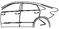 Volkswagen Tiguan X Exterior 2021 - (left)Door+Side Skirt+Rear Fender