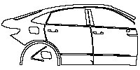 Volkswagen Tiguan X Exterior 2021 - (right) Door+Side Skirt+Rear Fender