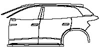 Volkswagen ID.6 X Exterior 2021 - (left) Door+Side Skirt+Rear Fender