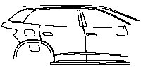 Volkswagen ID.6 X Exterior 2021 - (right) Door+Side Skirt+Rear Fender